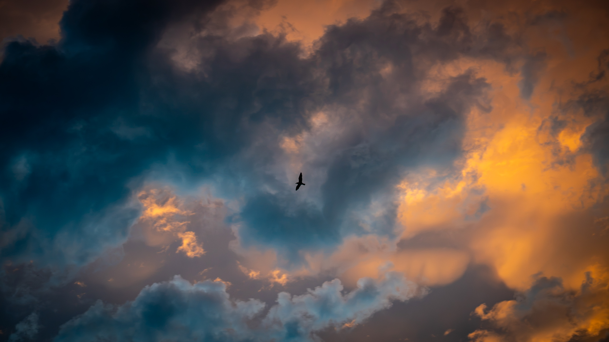 Abendhimmel über dem Ärmelkanal