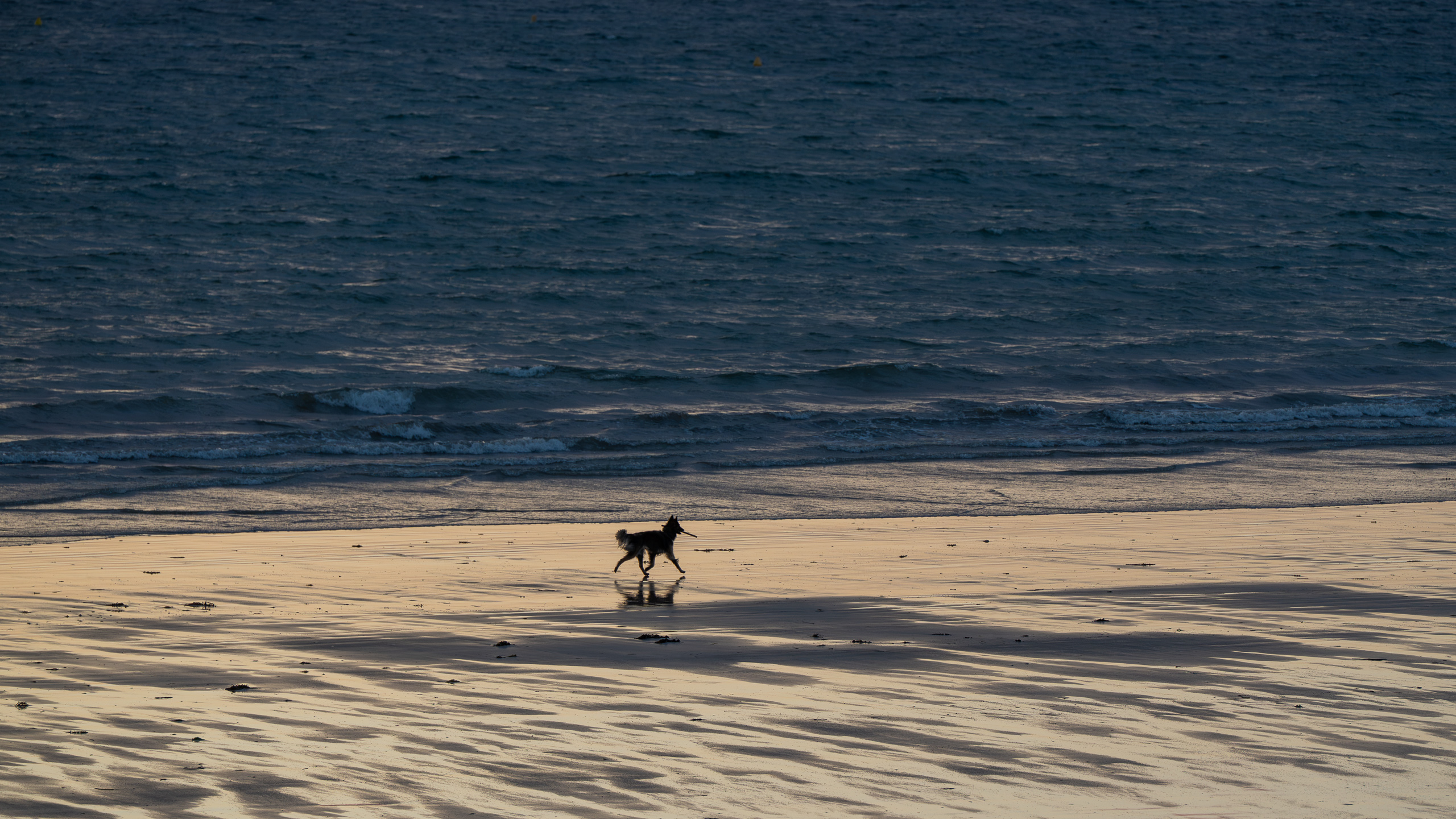 An der Plage de Rochebonne