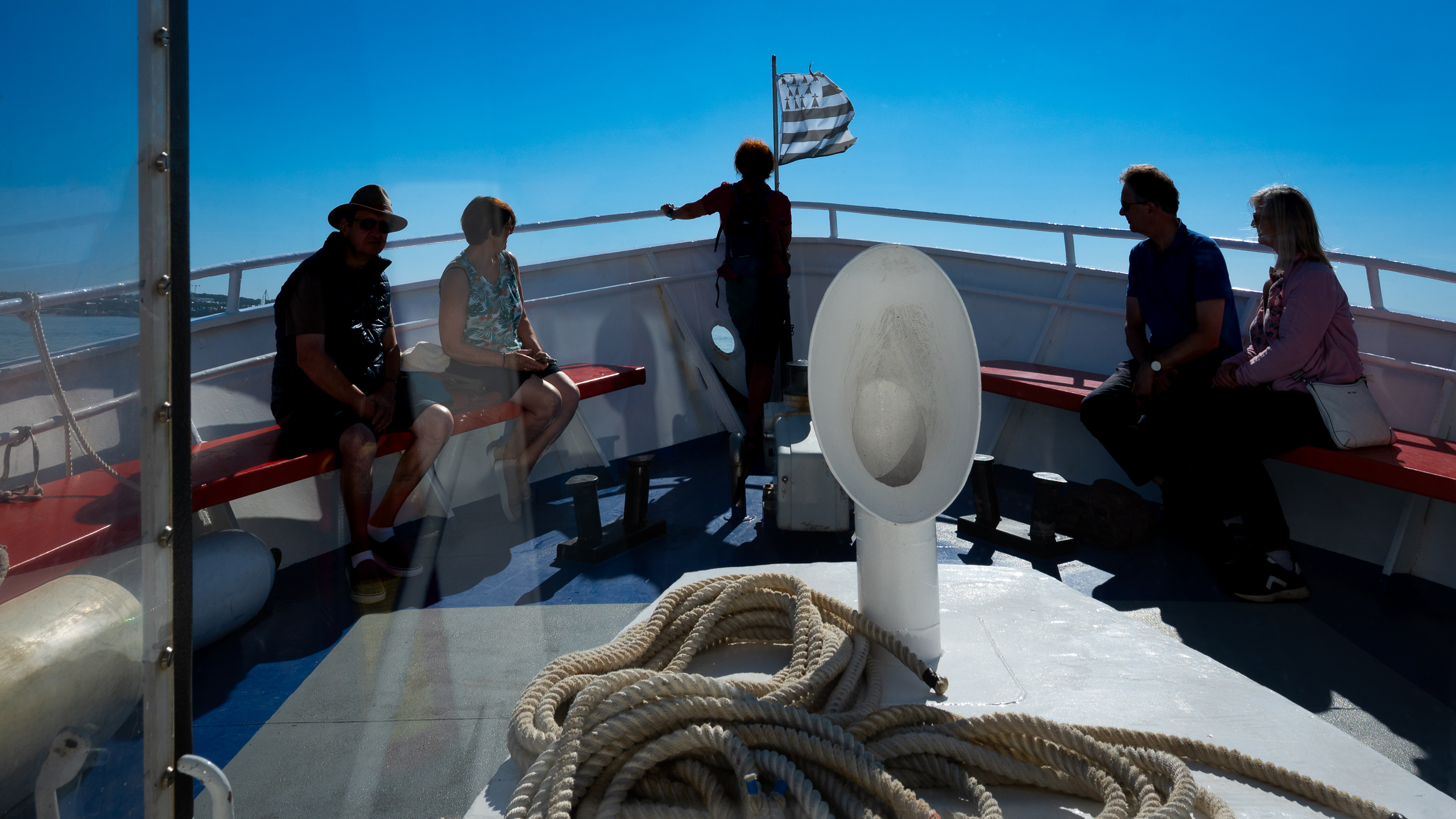Auf dem Oberdeck