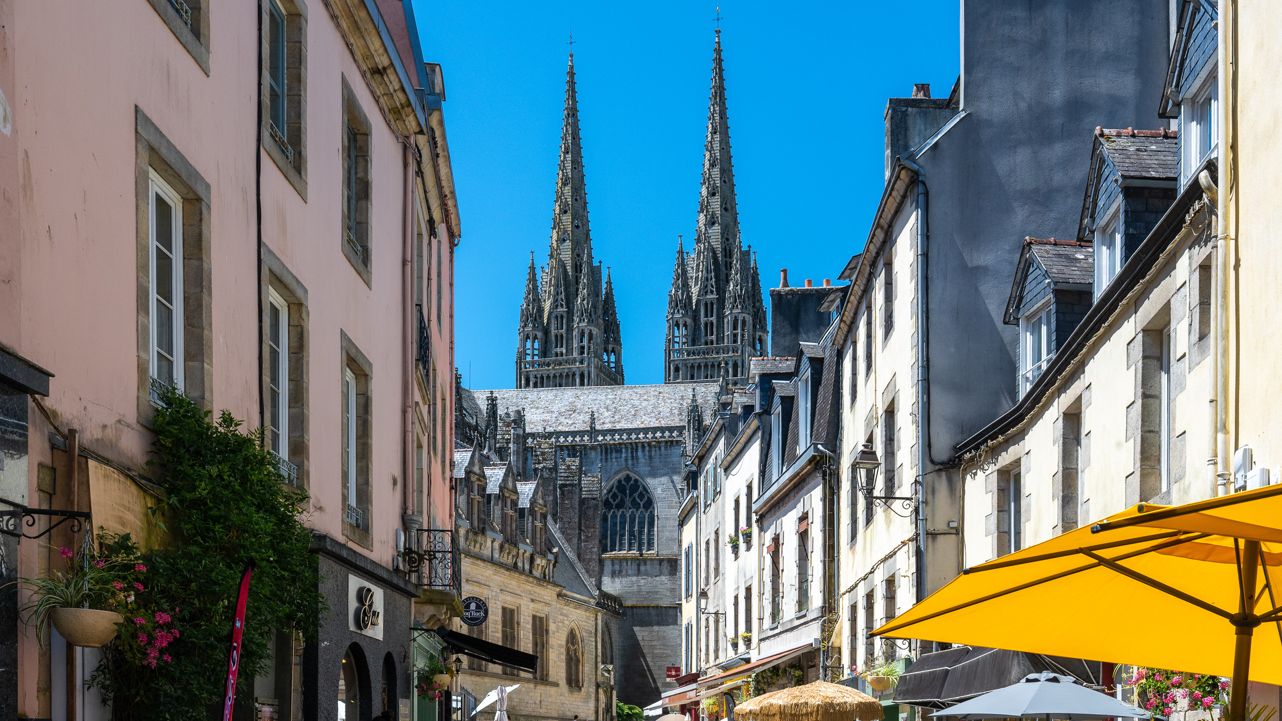 In der Innenstadt von Quimper
