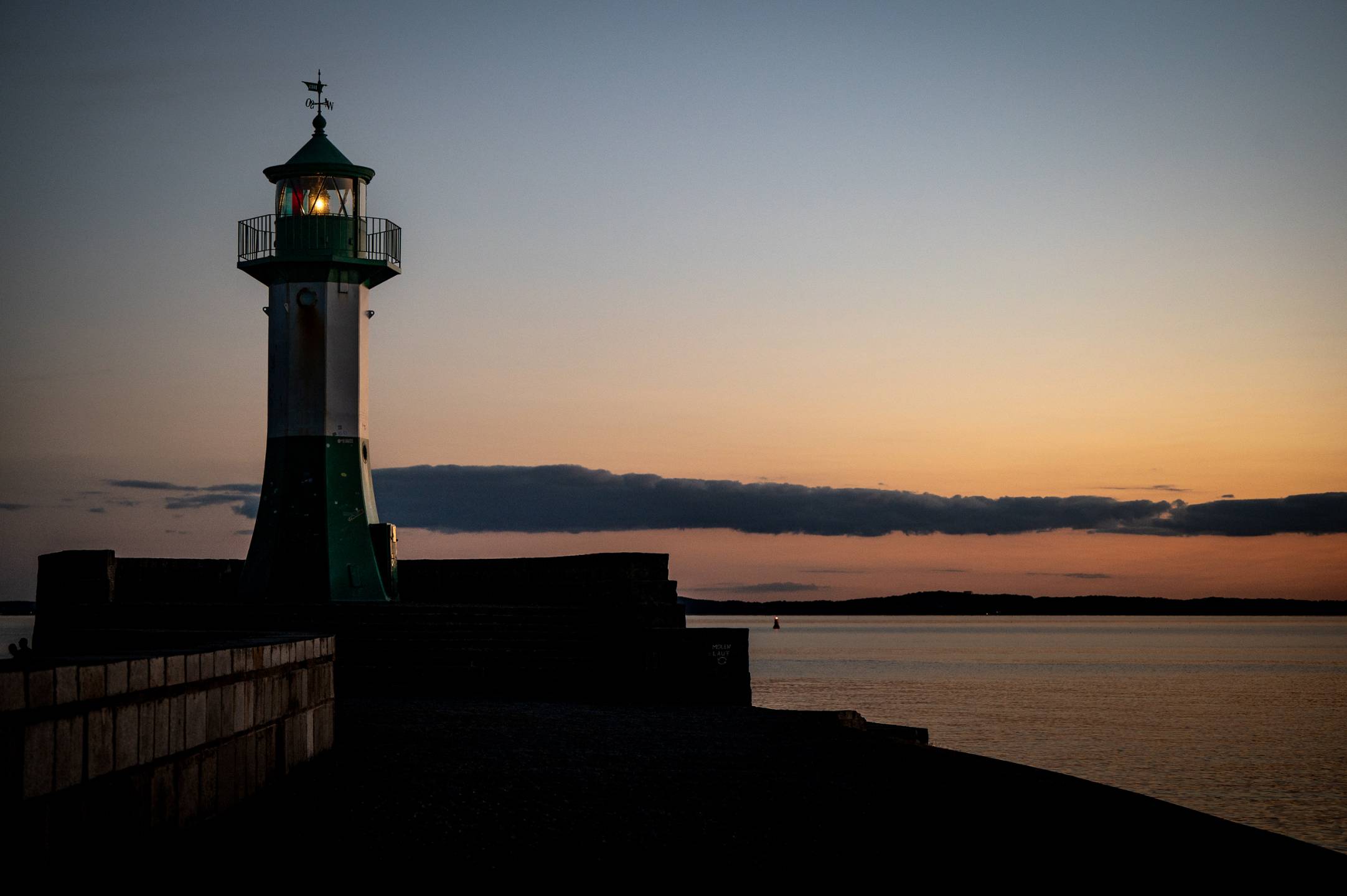 Sassnitz, Außenmole mit Leuchtturm