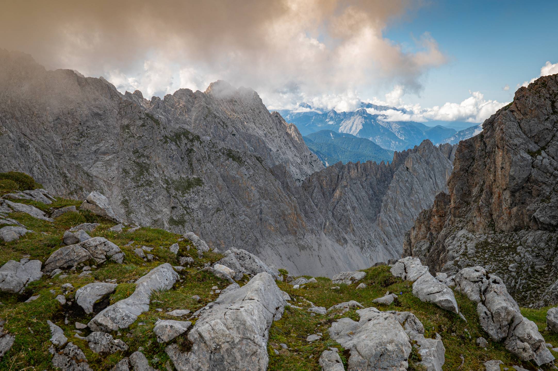 Blick auf das Karwendelgebirge